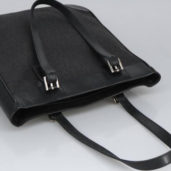 CELINE C Macadam Canvas Shoulder Bag Black - Picture 6 of 16